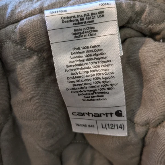 Carhartt Purple Quilted Jacket - Picture 5 of 5